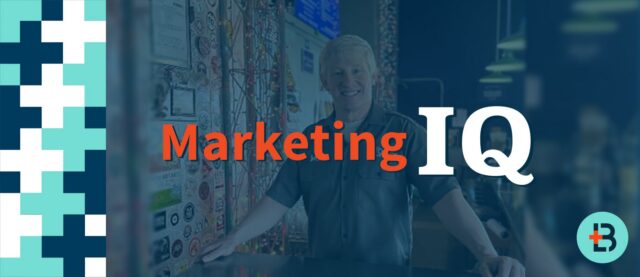 Marketing IQ header, showing Jay Stock from Tribute Brewing