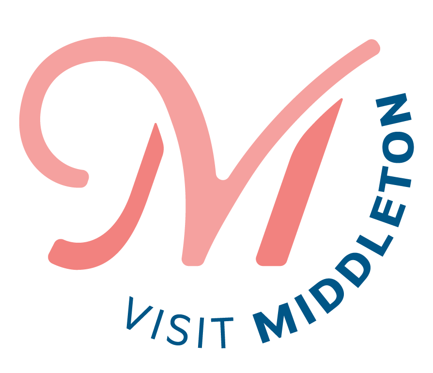 Visit Middelton simple logo concept